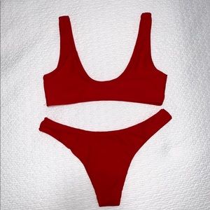 Zaful - Red bikini set